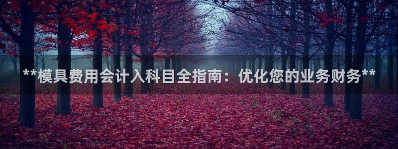 太阳app下载网址进入：**模具费用会计入科目全指南：优化您的业务财务**