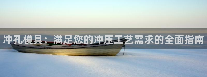 太阳集团0638：冲孔模具：满足您的冲压工艺需求的全面指南
