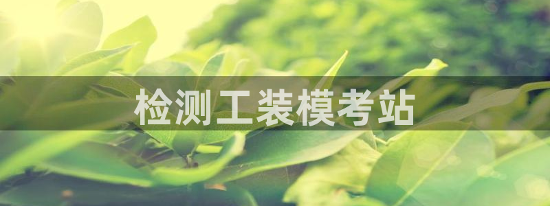 太阳gg娱选_2o5o26：检测工装模考站