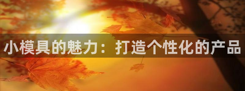 suncitygroup太阳集团：小模具的魅力：打造个性化的产品