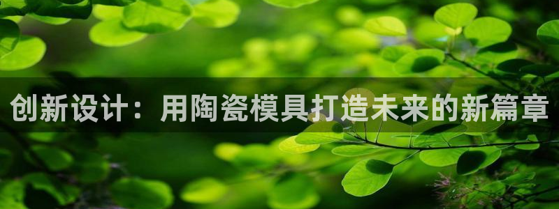 太阳集团贵宾网站：创新设计：用陶瓷模具打造未来的新篇章