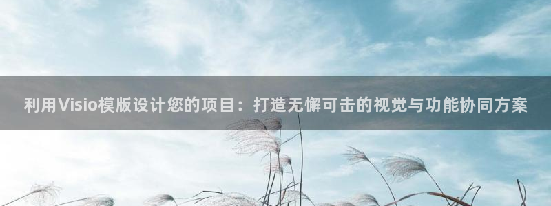 太阳gg官方网站：利用Visio模版设计您的项目：打造无懈可击的视觉与功能协同方案