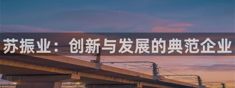 太阳集团3143：苏振业：创新与发展的典范企业