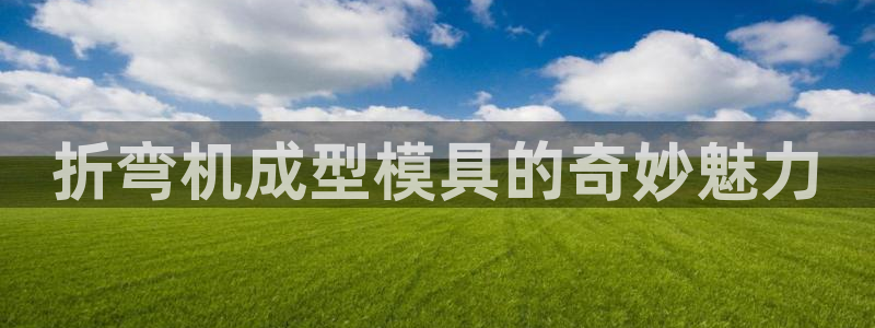 太阳集团2018登录网址：折弯机成型模具的奇妙魅力