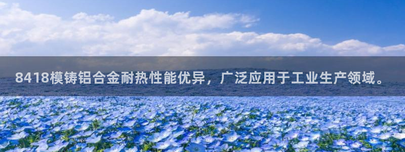 太阳2平台网站：8418模铸铝合金耐热性能优异，广泛应用于工业生产领域。