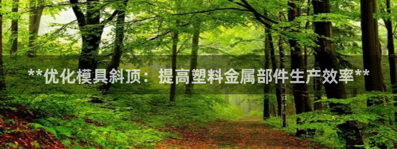 太阳集团游戏App：**优化模具斜顶：提高塑料金属部件生产效率**